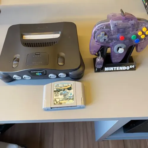 Console Nintendo 64 + Controle Original Atomic Purple + Jogo Original