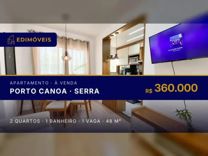 Apartamento 2 quartos em Porto Canoa, ideal para quem busca qualidade de vida