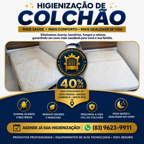 LIMPEZA DE COLCHÃO