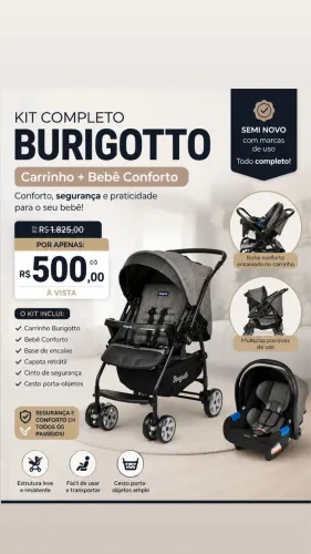 Carrinho de bebê conforto