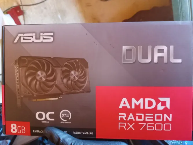 ASUS Radeon RX 7600 Dual EVO OC 8GB | Nova, Maio/2026, Completa com Caixa