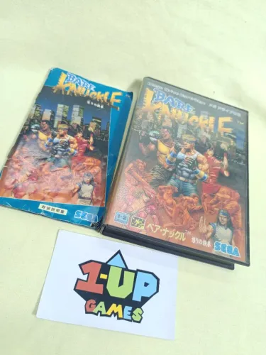 Caixa e manual do jogo Bare Knuckle para mega drive