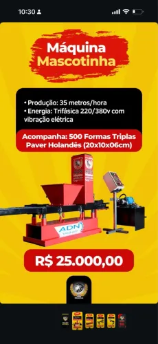 Máquina de paver
