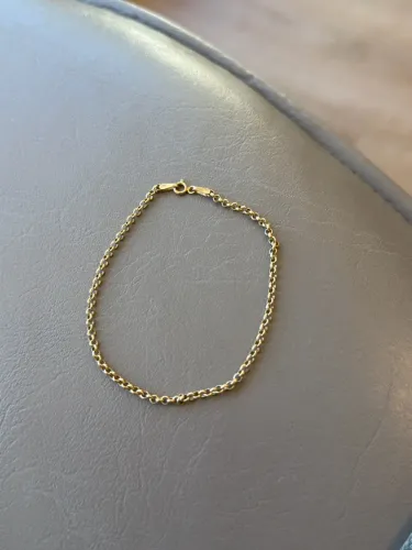 Pulseira elo português de ouro