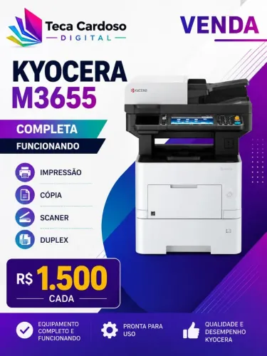 Impressoras Hp datacard Samsung Kyocera Ricoh Lexmark Canon e outros modelos 