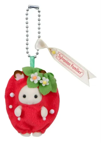 chaveiro coelho morango - sylvanian families - 2246