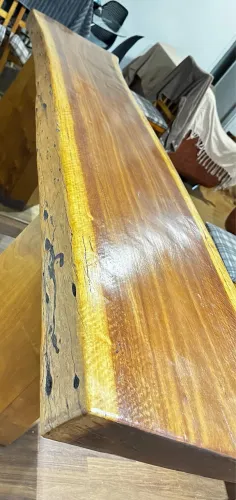 Mesa de Tora Maciça Artesanal 8 Lugares - Madeira Nobre