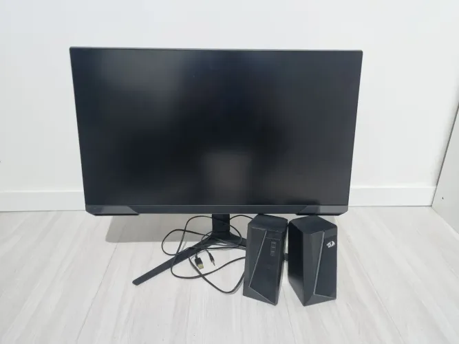 SAMSUNG Monitor gamer Odyssey G32, 27 polegadas, 165Hz, com Alto Falante Red Dragon