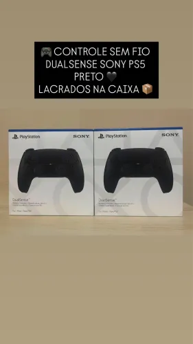 Controle Sem Fio Dualsense Sony PS5 Preto Lacrados Novos