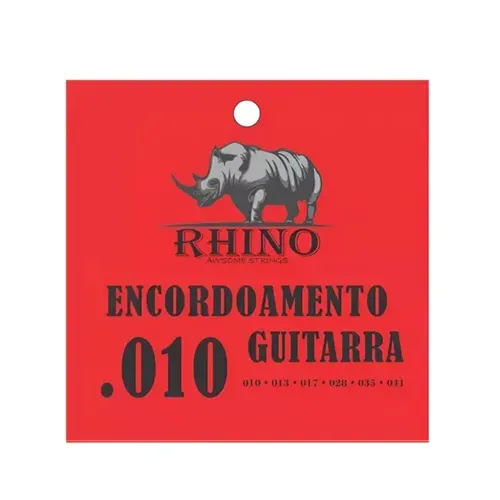 Encordoamento Rhino Guitarra Gt10 Tensão 010