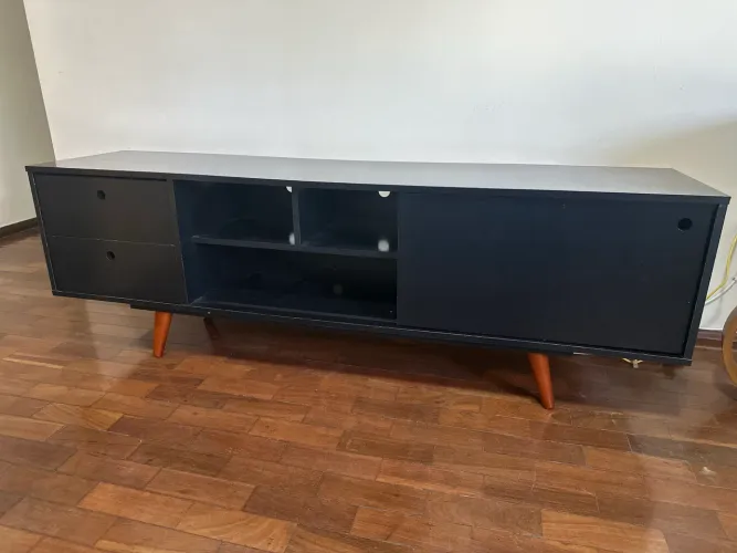 Rack de tv preto