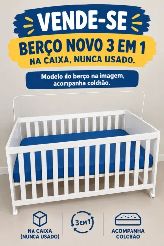 Berço Novo 3 em 1