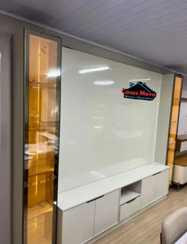 *Rack + Painel Tucuma Ripado 2,40 cm + 2 Torres Pronta Entrega.
