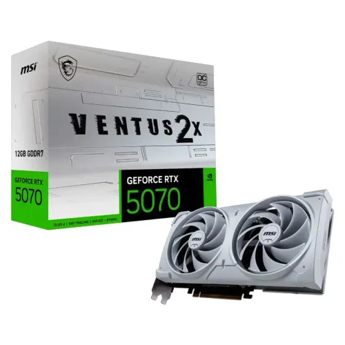 PLACA DE VIDEO RTX 5070 12GB MSI VENTUS 2X OC WHITE