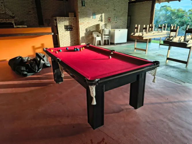 mesa de sinuca com ou sem mesa ping pong