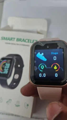 Relógio Smartwatch Rosa /Academia / Celular (NOVO na caixa)