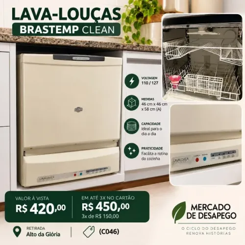LAVA-LOUÇAS BRASTEMP CLEAN (C046)