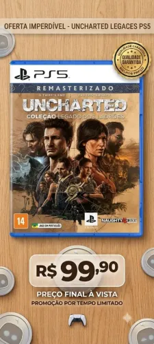 Jogo Uncharted: Coleção Legado dos Ladrões - PS5 (Mídia Física)