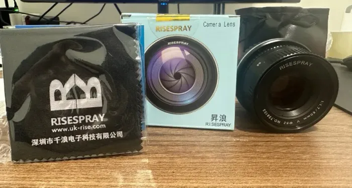 Lente RISEPRAY 50MM abertura 1.7 MANUAL PARA CANON EF COMPLETAMENTE NOVA SEM USO