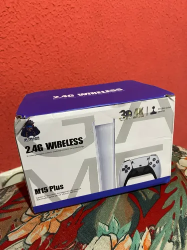 Game Stick M15 Pro 4k 64GB com 2 controles sem fio +20.000 jogos