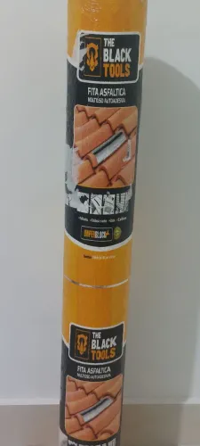Manta/Fita asfáltica autoadesiva 90cm X 10cm aluminizado vedatudo - The Black tools