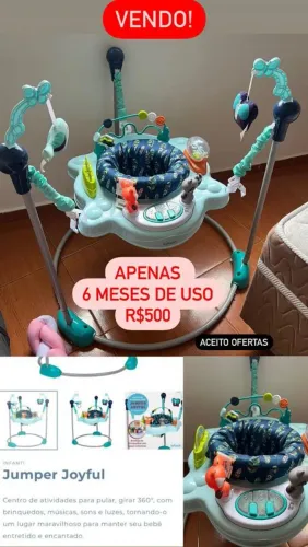 Pula pula infantil para bebê 