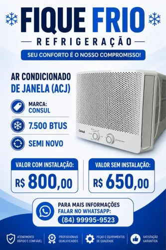 Ar Condicionado de Janela 7.500 Btus - Convencional