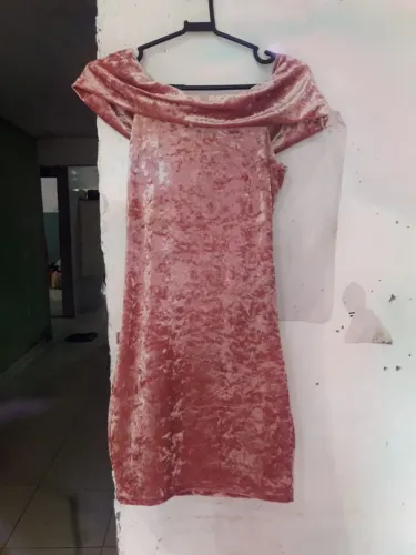 Vestido de camurça tam pm