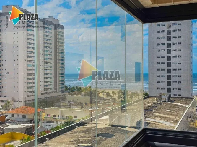 Apartamento 2 dormitórios com 1 suíte para alugar, 66 m² por R$ 3.550/mês - Mirim - Praia