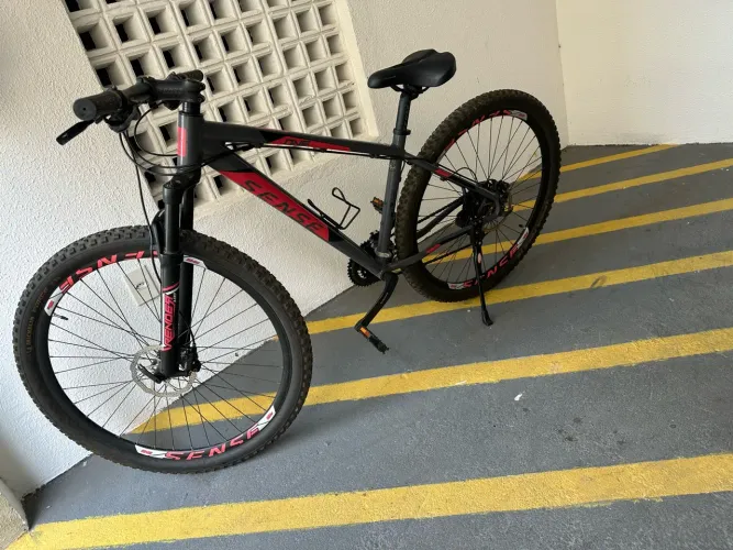 Bicicleta Sense Aro 29 MTB - Cinza e Vermelha - Freio a Disco