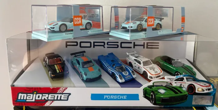 Set Majorette Porsche + 2 miniaturas CCA