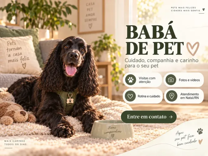 Babá de Pets | Pet Sitter em Natal/RN