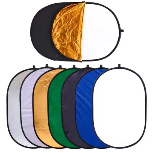 Rebatedor Oval 7 em 1 Refletor Fotográfico Difusor 120x180cm