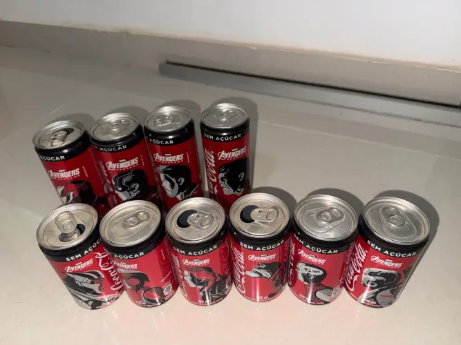Latinhas Vingadores Marvel Coca-Cola