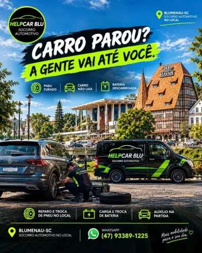 CARRO NÃO LIGA OU O PNEU FUROU EM BLUMENAU?