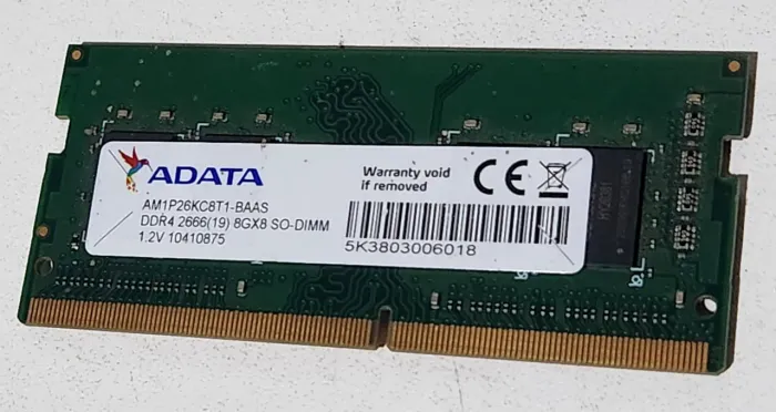 Memória ddr4 8gb 2666mhz para notebook