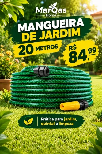 Mangueira de Jardim 20 metros com esguicho