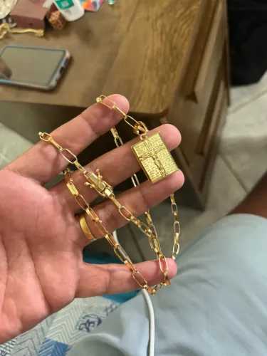Cordão banhado a ouro 