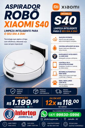 Robô Aspirador Xiaomi S40 Produto novo e com Garantia