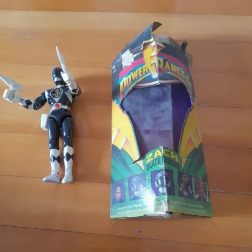 Boneco Power Rangers Preto Bandai original com caixa