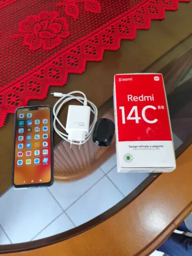 Celular Redimi 14 C 256 gb 2 meses de uso na caixa com NF, carregador, película e capa