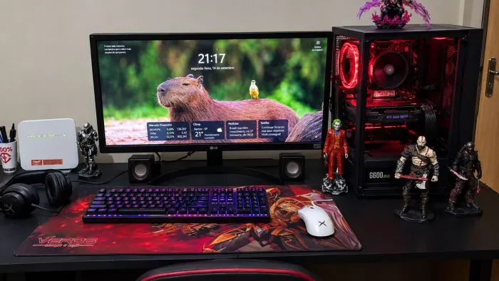 SETUP COMPLETO | PC Gamer Ryzen 7 5700G + RTX 2060 Super 8GB, 16GB RAM e 1,5TB SSD