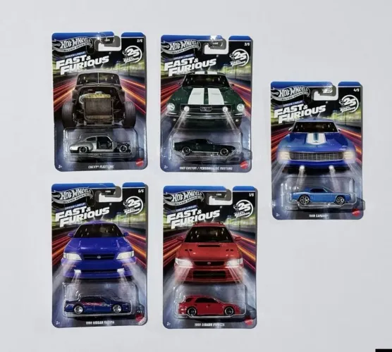 Hot Wheels Velozes e Furiosos Série Prata Dream Lineup 2026 - Conjunto 5: Subaru Mustang99