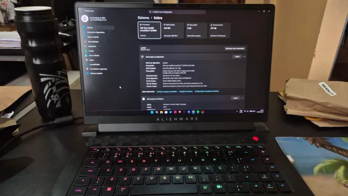 Alienware M15 R7 24GB DDR5 VENDO OU TROCO POR DESKTOP