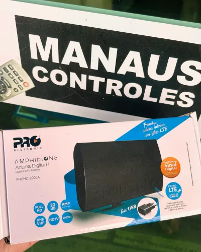 Antena Amplificada Digital 20 Dbi para Tv - Ótima Qualidade 