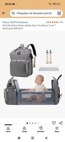 Vendo bolsa para bebe