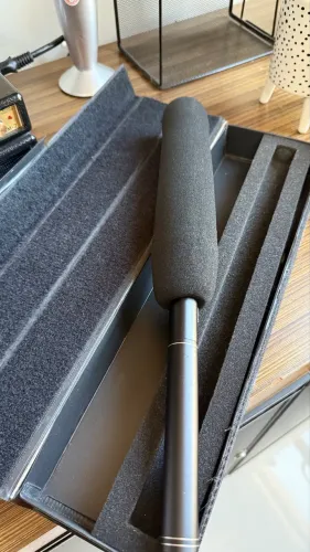 Microfone shotgun direcional YOGA Ht81 condensador