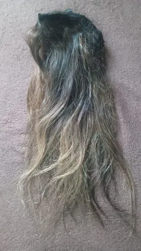 Vendo Cabelo Humano 40 cm,  Preto , loiro Degradê 
