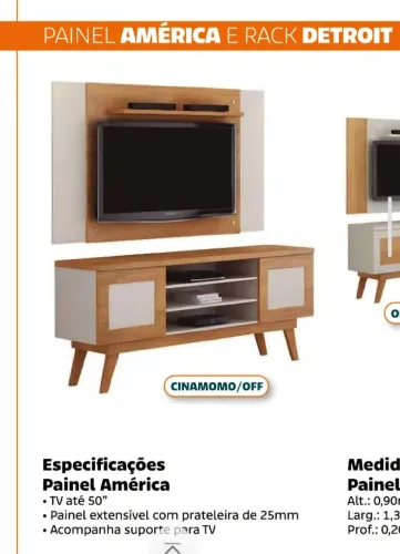 Painel de TV até 50pol