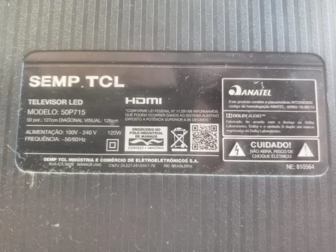 TV PARA RETIRADA DE PEÇAS 55